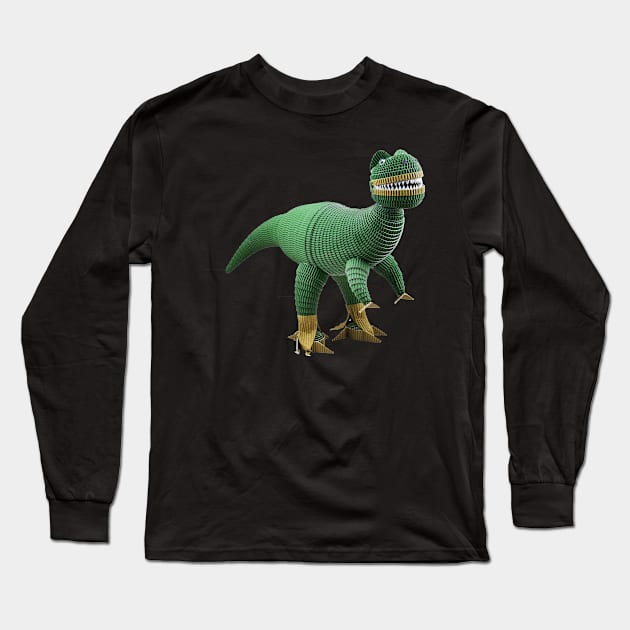 T-Rex Long Sleeve T-Shirt by Crazy_Paper_Fashion